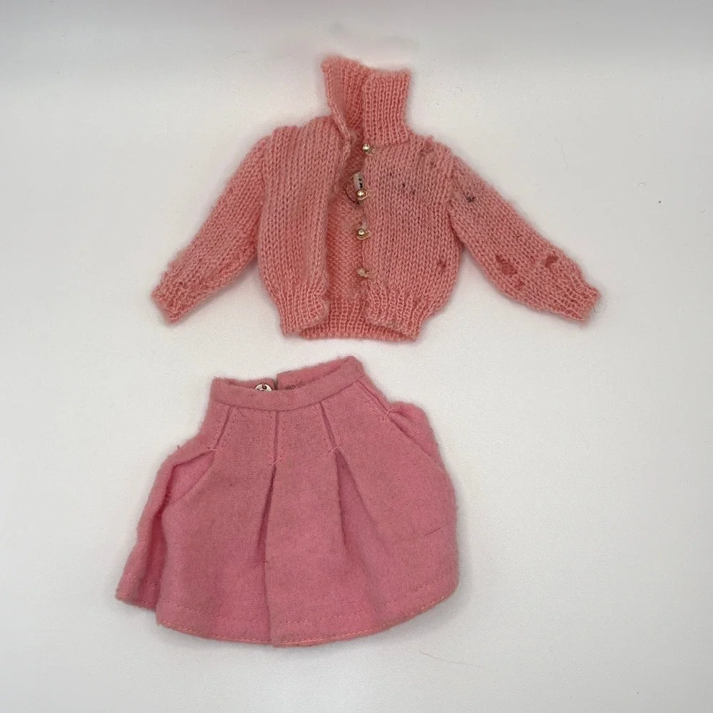 Vintage 1964 Mattel Skipper Doll Lot with 3 Authentic Outfits Barbie
